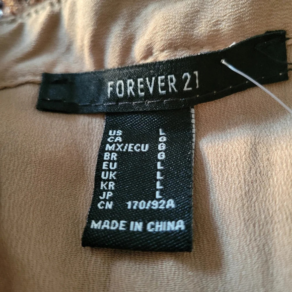 Leopard Print Collared Crop Top / Waist Tie / Sequined / Fits Small - Picture 6 of 6